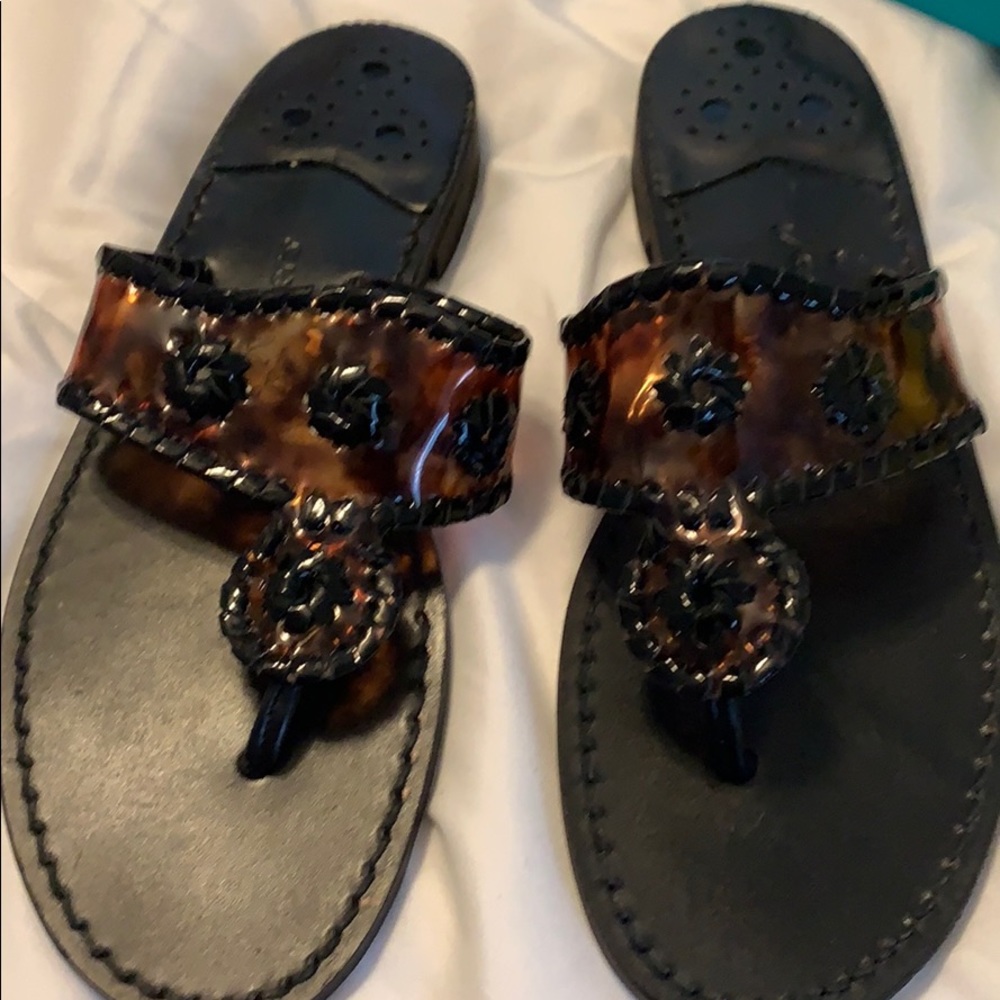 Jack Rogers tortoise size 8 sandals